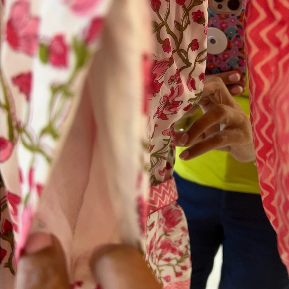 Brand new sue Sartor pink white & red Contrast dress - Picture 8 of 16